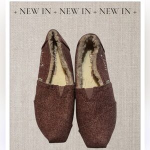 Toms Mauve Loafers Cozy Slip-On Design Sz 5.5 Women